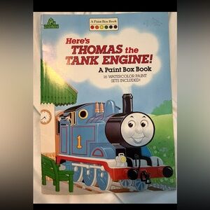 Thomas the Tank Engine Paint Book 1990s vintage rare
